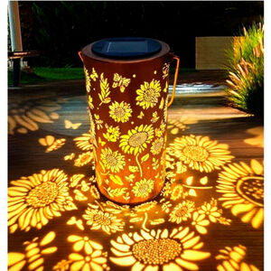 Sunflower Solar Lanterns Outdoor Waterproof, Hanging Solar Lights